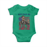 Happy 4th of July To All You Sumbitches Patriotic Graphic Baby Onesie Funny Fighter Pilot Retro Action Movie Humor Inspo