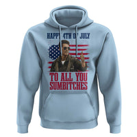 Happy 4th of July To All You Sumbitches Patriotic Graphic Hoodie Funny Fighter Pilot Retro Action Movie Humor Inspo