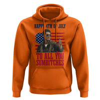 Happy 4th of July To All You Sumbitches Patriotic Graphic Hoodie Funny Fighter Pilot Retro Action Movie Humor Inspo