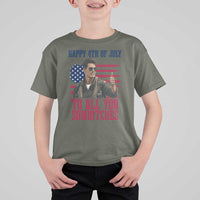 Happy 4th of July To All You Sumbitches Patriotic Graphic T Shirt For Kid Funny Fighter Pilot Retro Action Movie Humor Inspo