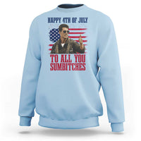 Happy 4th of July To All You Sumbitches Patriotic Graphic Sweatshirt Funny Fighter Pilot Retro Action Movie Humor Inspo