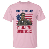Happy 4th of July To All You Sumbitches Patriotic Graphic T Shirt Funny Fighter Pilot Retro Action Movie Humor Inspo