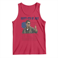 Happy 4th of July To All You Sumbitches Patriotic Graphic Tank Top Funny Fighter Pilot Retro Action Movie Humor Inspo