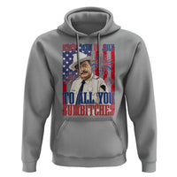Happy 4th of July To All You Sumbitches Funny Sheriff Patriotic Graphic Hoodie Retro Movie Quote Inspo Country Humor