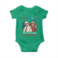Happy 4th of July To All You Sumbitches Country Humor Baby Onesie Vintage Southern Cowboy Patriotic Graphic
