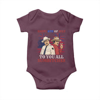 Happy 4th of July To All You Sumbitches Country Humor Baby Onesie Vintage Southern Cowboy Patriotic Graphic