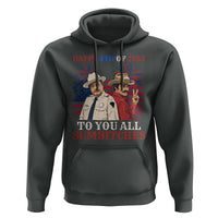 Happy 4th of July To All You Sumbitches Country Humor Hoodie Vintage Southern Cowboy Patriotic Graphic