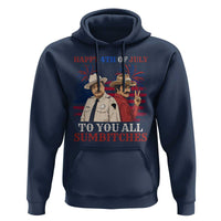Happy 4th of July To All You Sumbitches Country Humor Hoodie Vintage Southern Cowboy Patriotic Graphic