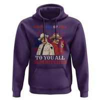 Happy 4th of July To All You Sumbitches Country Humor Hoodie Vintage Southern Cowboy Patriotic Graphic