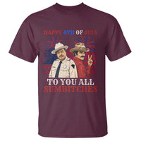 Happy 4th of July To All You Sumbitches Country Humor T Shirt Vintage Southern Cowboy Patriotic Graphic