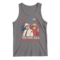 Happy 4th of July To All You Sumbitches Country Humor Tank Top Vintage Southern Cowboy Patriotic Graphic