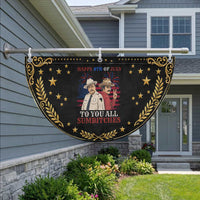 Happy 4th of July To All You Sumbitches Country Humor Patriotic Fan Flag Vintage Southern Cowboy Graphic