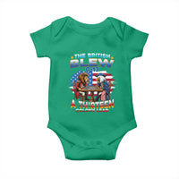 The British Blew A Thirteen Colony Lead 0-13 Lion vs Eagle Baby Onesie Chess Match Patriotic 4th of July Funny History Graphic