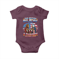 The British Blew A Thirteen Colony Lead 0-13 Lion vs Eagle Baby Onesie Chess Match Patriotic 4th of July Funny History Graphic