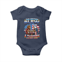 The British Blew A Thirteen Colony Lead 0-13 Lion vs Eagle Baby Onesie Chess Match Patriotic 4th of July Funny History Graphic