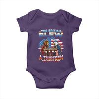 The British Blew A Thirteen Colony Lead 0-13 Lion vs Eagle Baby Onesie Chess Match Patriotic 4th of July Funny History Graphic