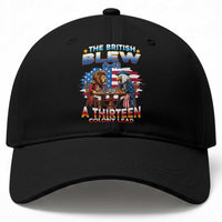 The British Blew A Thirteen Colony Lead 0-13 Lion vs Eagle Baseball Cap Chess Match Patriotic 4th of July Funny History Graphic