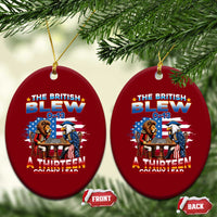 The British Blew A Thirteen Colony Lead 0-13 Lion vs Eagle Ceramic Ornament Chess Match Patriotic 4th of July Funny History Graphic