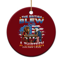 The British Blew A Thirteen Colony Lead 0-13 Lion vs Eagle Ceramic Ornament Chess Match Patriotic 4th of July Funny History Graphic