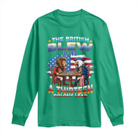 The British Blew A Thirteen Colony Lead 0-13 Lion vs Eagle Long Sleeve Shirt Chess Match Patriotic 4th of July Funny History Graphic