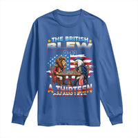 The British Blew A Thirteen Colony Lead 0-13 Lion vs Eagle Long Sleeve Shirt Chess Match Patriotic 4th of July Funny History Graphic