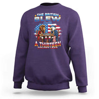 The British Blew A Thirteen Colony Lead 0-13 Lion vs Eagle Sweatshirt Chess Match Patriotic 4th of July Funny History Graphic