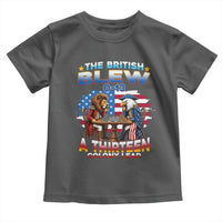 The British Blew A Thirteen Colony Lead 0-13 Lion vs Eagle Toddler T Shirt Chess Match Patriotic 4th of July Funny History Graphic