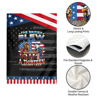 The British Blew A Thirteen Colony Lead 0-13 Lion vs Eagle Patriotic Garden Flag Chess Match 4th of July Funny History Graphic