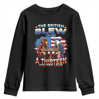 The British Blew A Thirteen Colony Lead 0-13 Lion vs Eagle Youth Sweatshirt Chess Match Patriotic 4th of July Funny History Graphic