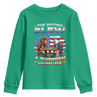 The British Blew A Thirteen Colony Lead 0-13 Lion vs Eagle Youth Sweatshirt Chess Match Patriotic 4th of July Funny History Graphic