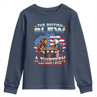 The British Blew A Thirteen Colony Lead 0-13 Lion vs Eagle Youth Sweatshirt Chess Match Patriotic 4th of July Funny History Graphic