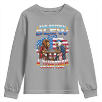 The British Blew A Thirteen Colony Lead 0-13 Lion vs Eagle Youth Sweatshirt Chess Match Patriotic 4th of July Funny History Graphic