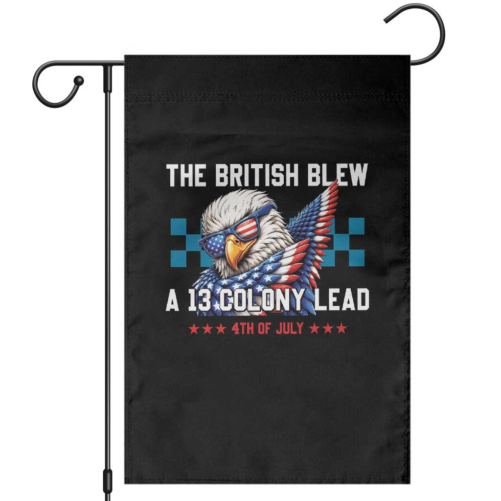 The British Blew A 13 Colony Lead Dabbing Eagle Garden Flag Funny Patriotic 4th of July History Humor Graphic