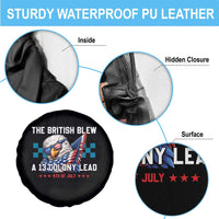 The British Blew A 13 Colony Lead Dabbing Eagle Spare Tire Cover Funny Patriotic 4th of July History Humor Graphic