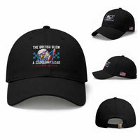The British Blew A 13 Colony Lead Dabbing Eagle Baseball Cap Funny Patriotic 4th of July History Humor Graphic