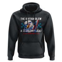 The British Blew A 13 Colony Lead Dabbing Eagle Hoodie Funny Patriotic 4th of July History Humor Graphic