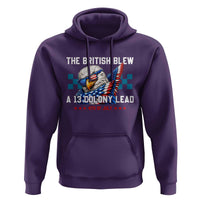 The British Blew A 13 Colony Lead Dabbing Eagle Hoodie Funny Patriotic 4th of July History Humor Graphic