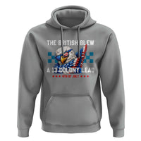 The British Blew A 13 Colony Lead Dabbing Eagle Hoodie Funny Patriotic 4th of July History Humor Graphic