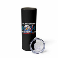 The British Blew A 13 Colony Lead Dabbing Eagle Skinny Tumbler Funny Patriotic 4th of July History Humor Graphic