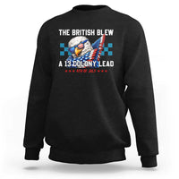 The British Blew A 13 Colony Lead Dabbing Eagle Sweatshirt Funny Patriotic 4th of July History Humor Graphic