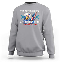 The British Blew A 13 Colony Lead Dabbing Eagle Sweatshirt Funny Patriotic 4th of July History Humor Graphic