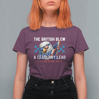 The British Blew A 13 Colony Lead Dabbing Eagle T Shirt For Women Funny Patriotic 4th of July History Humor Graphic