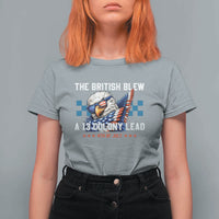 The British Blew A 13 Colony Lead Dabbing Eagle T Shirt For Women Funny Patriotic 4th of July History Humor Graphic