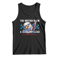The British Blew A 13 Colony Lead Dabbing Eagle Tank Top Funny Patriotic 4th of July History Humor Graphic