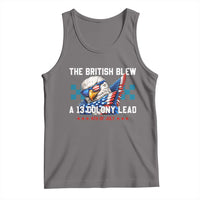 The British Blew A 13 Colony Lead Dabbing Eagle Tank Top Funny Patriotic 4th of July History Humor Graphic