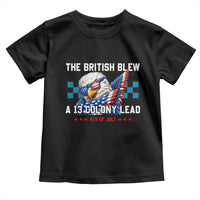 The British Blew A 13 Colony Lead Dabbing Eagle Toddler T Shirt Funny Patriotic 4th of July History Humor Graphic