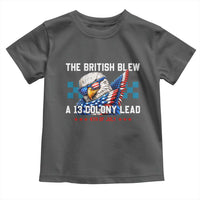 The British Blew A 13 Colony Lead Dabbing Eagle Toddler T Shirt Funny Patriotic 4th of July History Humor Graphic