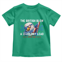 The British Blew A 13 Colony Lead Dabbing Eagle Toddler T Shirt Funny Patriotic 4th of July History Humor Graphic