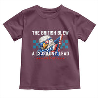 The British Blew A 13 Colony Lead Dabbing Eagle Toddler T Shirt Funny Patriotic 4th of July History Humor Graphic