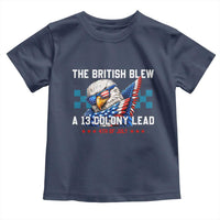 The British Blew A 13 Colony Lead Dabbing Eagle Toddler T Shirt Funny Patriotic 4th of July History Humor Graphic
